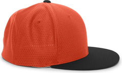 Pacific Headwear ES818 Air Jersey Performance Flexfit Cap - Orange Black