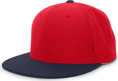Pacific Headwear ES818 Air Jersey Performance Flexfit Cap - Red Navy - Red Navy / 6 3/8’’ - 6 7/8’’