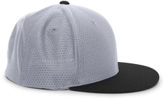 Pacific Headwear ES818 Air Jersey Performance Flexfit Cap - Silver Black