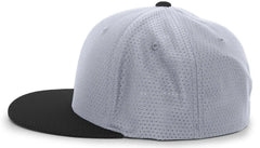 Pacific Headwear ES818 Air Jersey Performance Flexfit Cap - Silver Black