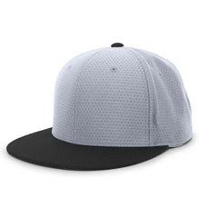Pacific Headwear ES818 Air Jersey Performance Flexfit Cap - Silver Black