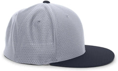Pacific Headwear ES818 Air Jersey Performance Flexfit Cap - Silver Navy