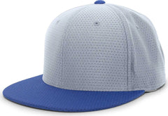 Pacific Headwear ES818 Air Jersey Performance Flexfit Cap - Silver Royal - Light Gray Royal / 6 3/8’’ - 6 7/8’’