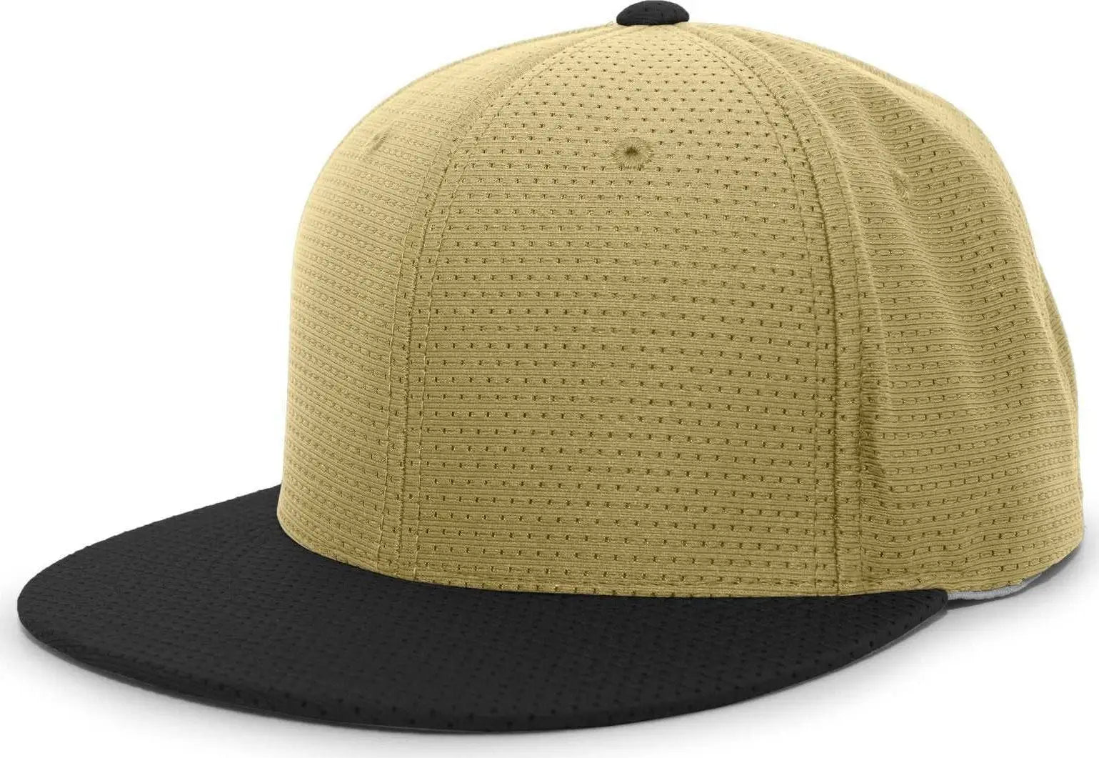 Pacific Headwear ES818 Air Jersey Performance Flexfit Cap - Vegas Gold Black - Vegas Gold Black / 6 3/8’’ - 6 7/8’’
