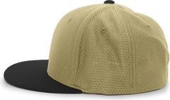 Pacific Headwear ES818 Air Jersey Performance Flexfit Cap - Vegas Gold Black