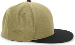 Pacific Headwear ES818 Air Jersey Performance Flexfit Cap - Vegas Gold Black