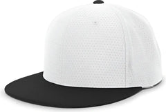 Pacific Headwear ES818 Air Jersey Performance Flexfit Cap - White Black