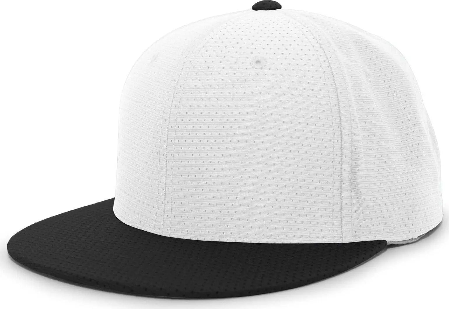 Pacific Headwear ES818 Air Jersey Performance Flexfit Cap - White Black - White Black / 6 3/8’’ - 6 7/8’’