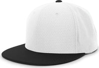 Pacific Headwear ES818 Air Jersey Performance Flexfit Cap - White Black - White Black / 6 3/8’’ - 6 7/8’’