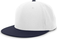 Pacific Headwear ES818 Air Jersey Performance Flexfit Cap - White Navy - White Navy / 6 3/8’’ - 6 7/8’’