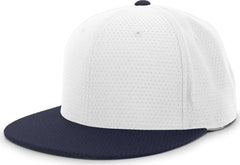 Pacific Headwear ES818 Air Jersey Performance Flexfit Cap - White Navy - White Navy / 6 3/8’’ - 6 7/8’’