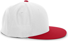 Pacific Headwear ES818 Air Jersey Performance Flexfit Cap - White Red