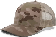 Pacific Headwear M08 MultiCam Snapback Trucker Cap - Multicam Arid Tan - Multi-Colored / 7’’ - 7 7/8’’