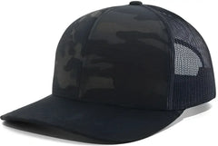 Pacific Headwear M08 MultiCam Snapback Trucker Cap - Multicam Black Black - Multi-Colored / 7’’ - 7 7/8’’