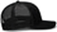 Pacific Headwear M08 Multicam Trucker Snapback Cap - Black Lt Charcoal Black - Black Gray / 7’’ 7 7/8’’