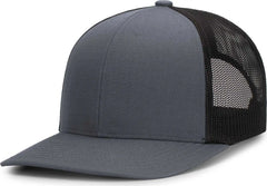 Pacific Headwear M08 Multicam Trucker Snapback Cap - Wolf Grey Lt Charcoal Wolf Grey - Fark Gray Gray / 7’’ 7 7/8’’