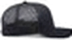 Pacific Headwear P113 Eco Trucker Snapback - Black - Black / 7’’ 7 7/8’’