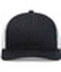 Pacific Headwear P113 Eco Trucker Snapback - Black White Black - Black White / 7’’ 7 7/8’’