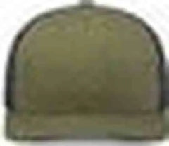 Pacific Headwear P113 Eco Trucker Snapback - Moss Lt Charcoal Moss - Olive Gray / 7’’ 7 7/8’’