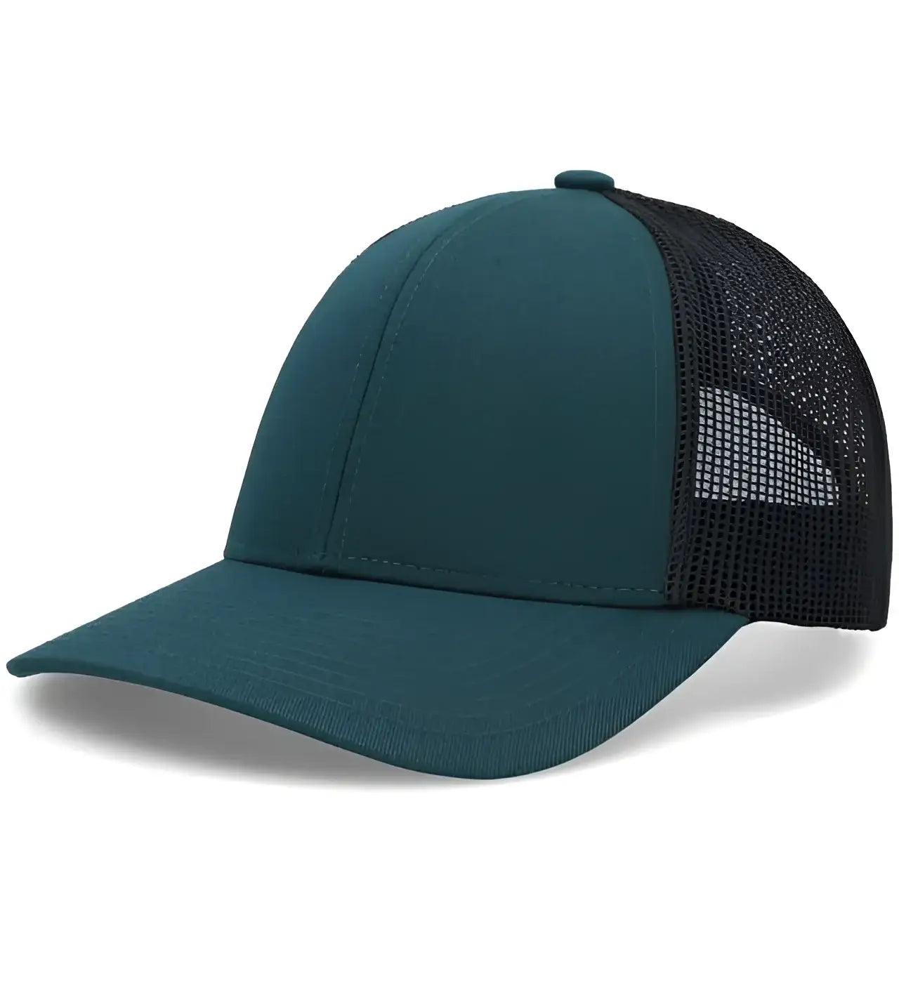 Pacific Headwear P114 Low-Pro Trucker Cap - Dark Teal Lt Charcoal Dark Teal - Dark Teal Lt Charcoal Dark Teal / 7’’ - 7
