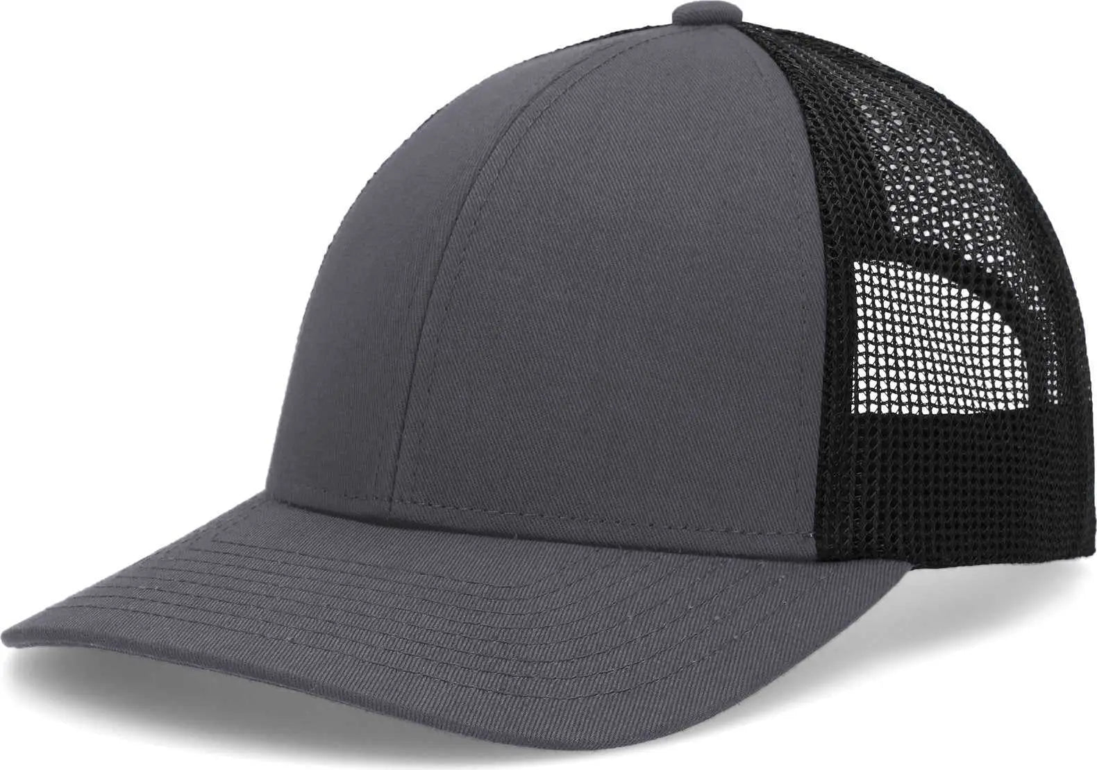 Pacific Headwear P114 Low-Pro Trucker Cap - Graphite Black Graphite - Graphite Black Graphite / 6 1/2’’ - 7’’
