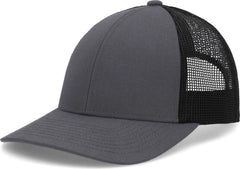 Pacific Headwear P114 Low-Pro Trucker Cap - Graphite Black Graphite - Graphite Black Graphite / 6 1/2’’ - 7’’