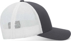 Pacific Headwear P114 Low-Pro Trucker Cap - Graphite White Graphite