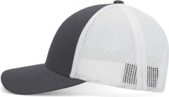 Pacific Headwear P114 Low-Pro Trucker Cap - Graphite White Graphite