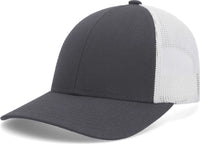 Pacific Headwear P114 Low-Pro Trucker Cap - Graphite White Graphite - Graphite White Graphite / 6 1/2’’ - 7’’
