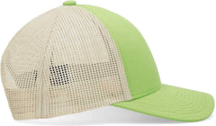 Pacific Headwear P114 Low-Pro Trucker Cap - Green Glow Beige Green Glow