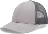 Pacific Headwear P114 Low-Pro Trucker Cap - Heather Grey Light Charcoal Heather Grey - Heather Grey Light Charcoal