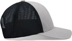 Pacific Headwear P114 Low-Pro Trucker Cap - Heather Grey Light Charcoal Heather Grey