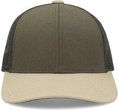 Pacific Headwear P114 Low-Pro Trucker Cap - Moss Beige