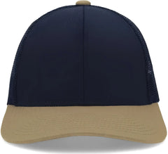 Pacific Headwear P114 Low-Pro Trucker Cap - Navy Buck