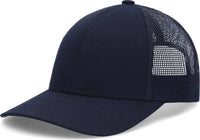 Pacific Headwear P114 Low-Pro Trucker Cap - Navy - Navy / 6 1/2’’ - 7’’
