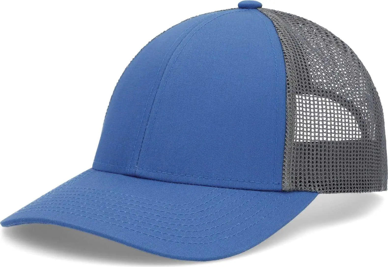Pacific Headwear P114 Low-Pro Trucker Cap - Ocean Blue Light Charcoal Ocean Blue - Ocean Blue Light Charcoal Ocean Blue