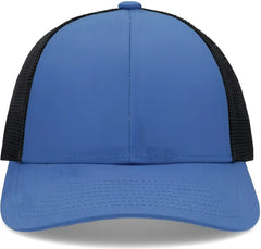 Pacific Headwear P114 Low-Pro Trucker Cap - Ocean Blue Light Charcoal Ocean Blue