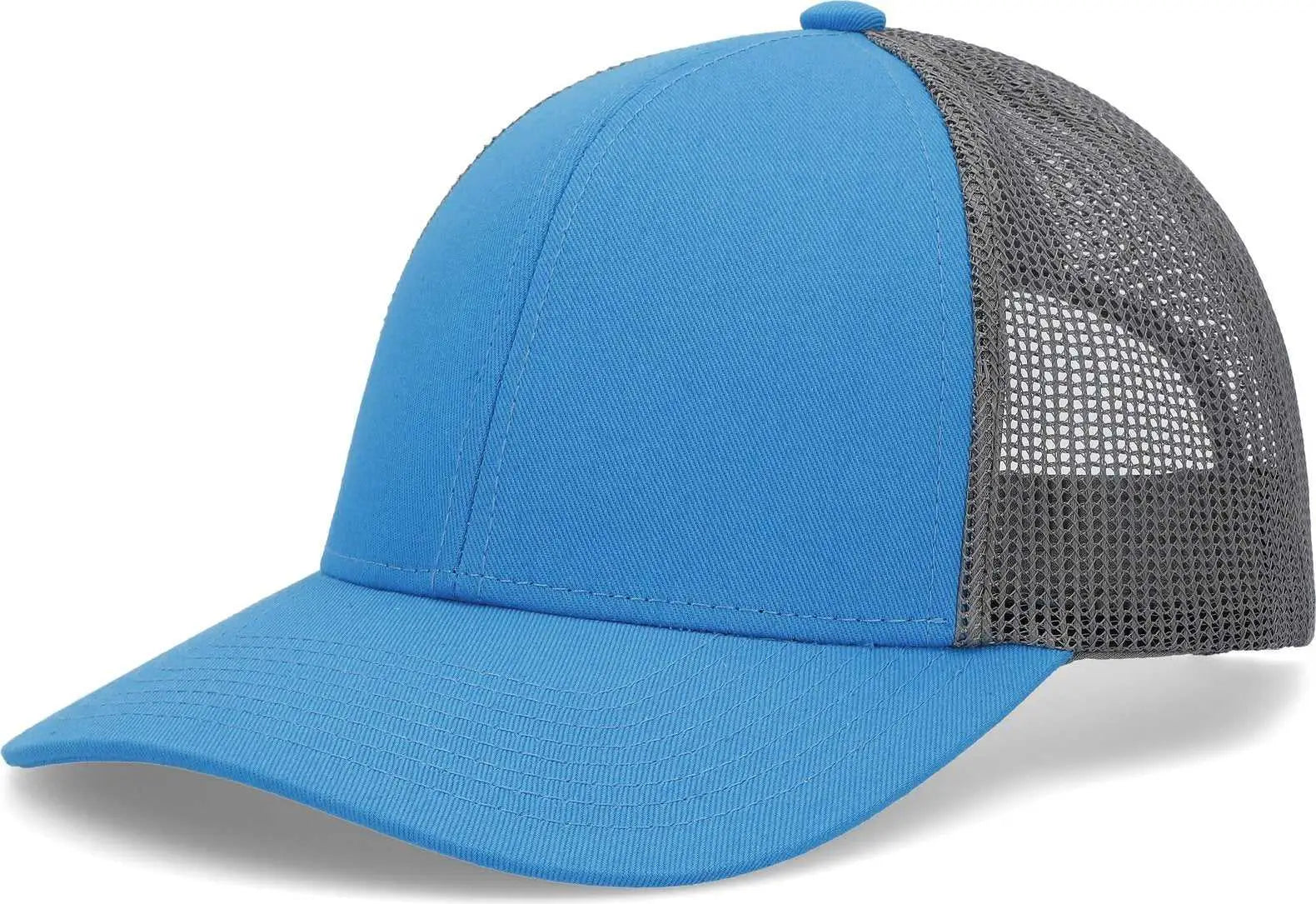 Pacific Headwear P114 Low-Pro Trucker Cap - Panther Teal Light Charcoal Panther Teal - Panther Teal Light Charcoal