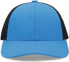 Pacific Headwear P114 Low-Pro Trucker Cap - Panther Teal Light Charcoal Panther Teal