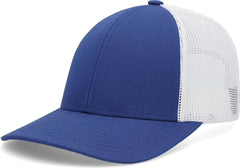 Pacific Headwear P114 Low-Pro Trucker Cap - Royal White Royal - Royal White Royal / 6 1/2’’ - 7’’