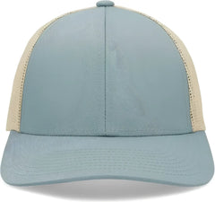 Pacific Headwear P114 Low-Pro Trucker Cap - Smoke Blue Beige Smoke Blue