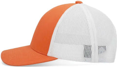 Pacific Headwear P114 Low-Pro Trucker Cap - Tangerine White Orange