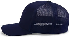 Pacific Headwear P114 Low-Pro Trucker Cap - True Navy - True Navy / 7’’ - 7 7/8’’