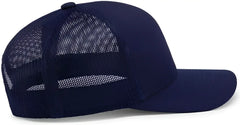 Pacific Headwear P114 Low-Pro Trucker Cap - True Navy - True Navy / 7’’ - 7 7/8’’