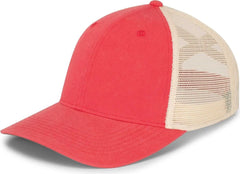 Pacific Headwear P130 Ladies Ponytail Cap - Coral Beige Coral - Coral Kahki / 7’’ 7 7/8’’