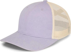 Pacific Headwear P130 Ladies Ponytail Cap - Lavender Beige Lavender - Purple Khaki / 7’’ 7 7/8’’
