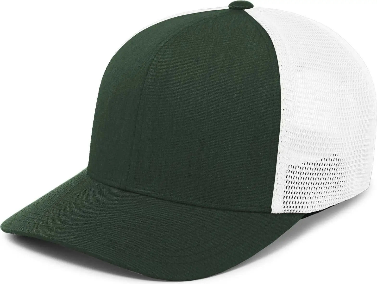Pacific Headwear P151 Trucker Pacflex Snapback Cap - Dark Green White Dark Green - Forest White / 7’’ 7 7/8’’