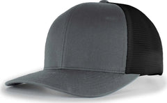 Pacific Headwear P151 Trucker Pacflex Snapback Cap - Graphite Black Graphite - Dark Gray Black / 7’’ 7 7/8’’
