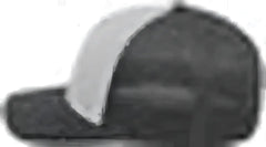 Pacific Headwear P151 Trucker Pacflex Snapback Cap - Heather Grey Lt Charcoal Lt Charcoal - Gray / 7’’ 7 7/8’’