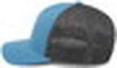Pacific Headwear P151 Trucker Pacflex Snapback Cap - Ocean Blue Lt Charcoal Ocean Blue - Blue Gray / 7’’ 7 7/8’’